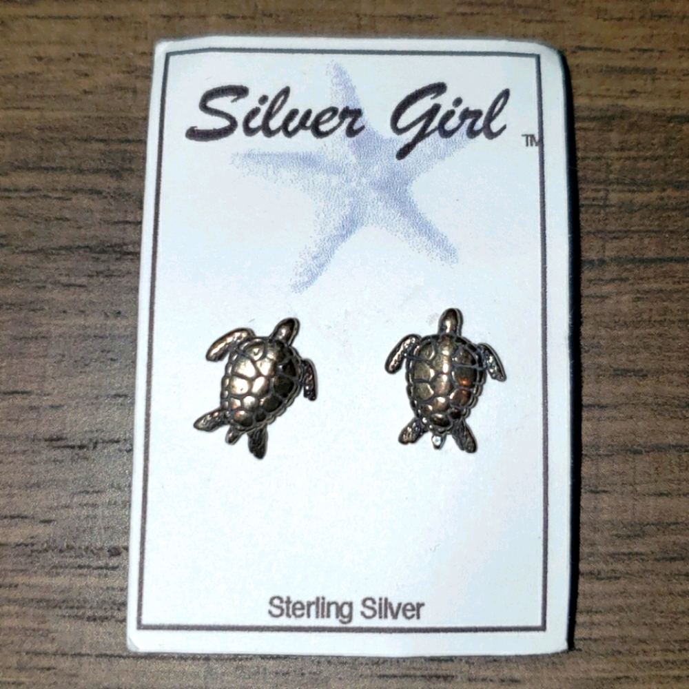 Sterling Silver Turtle Earings
